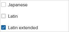 Checkboxes