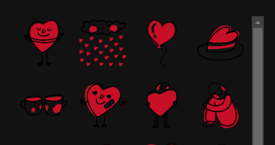 Loading spinner on dark background