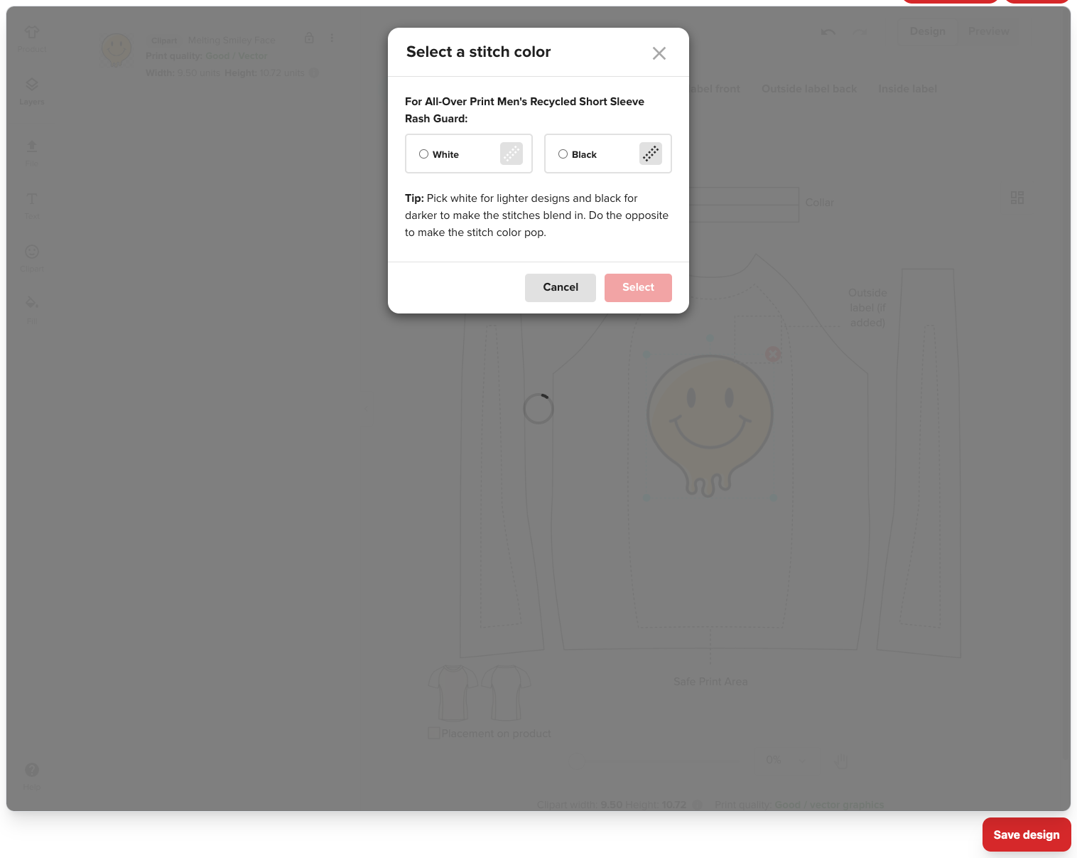 Error modal flow