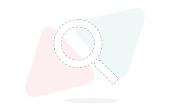 "No results found" illustration on light background