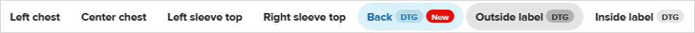 Placement tab badges