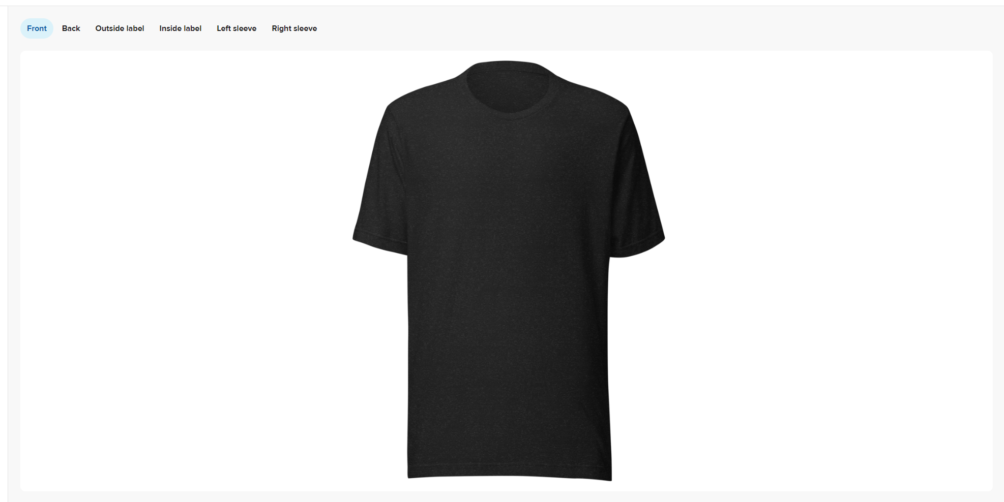 Designer mockup area - design view