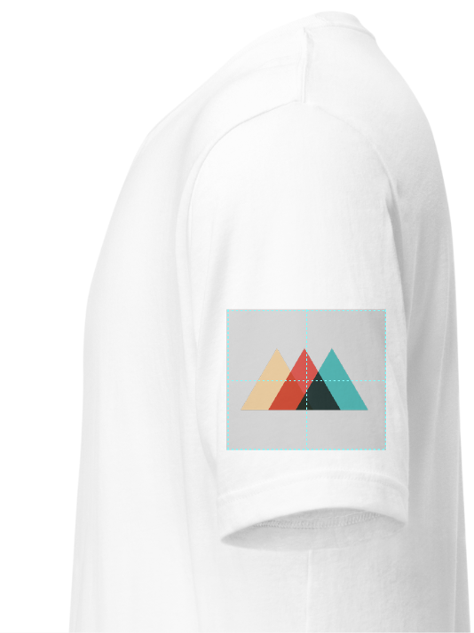 Left sleeve design data placement