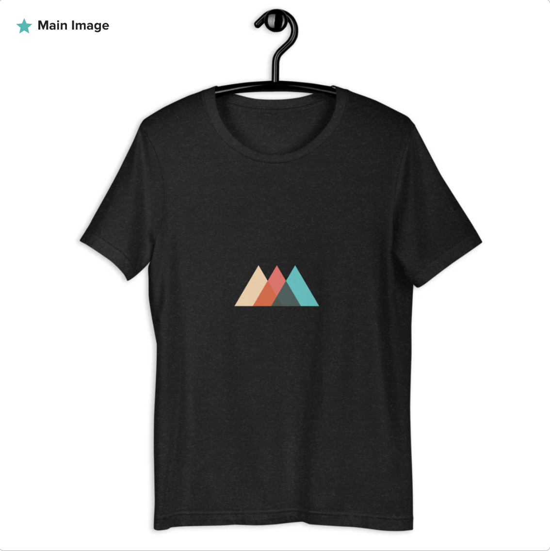 On hanger front mockup