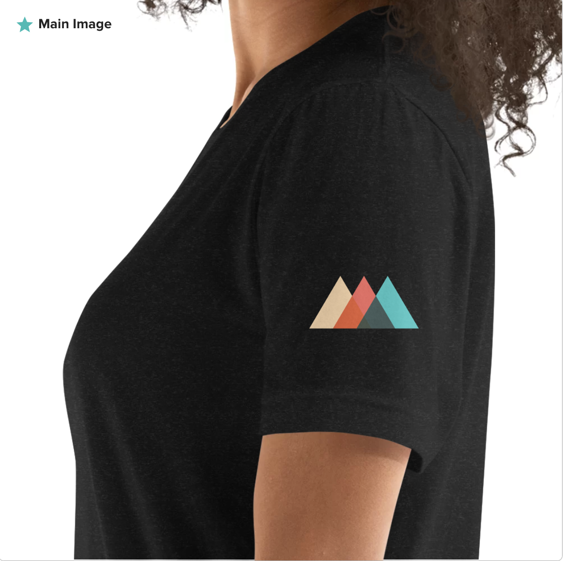 Women's left sleeve mockup